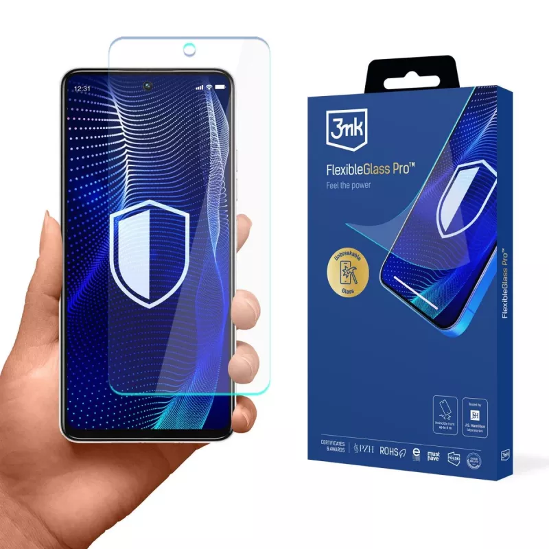 3MK PROTECTION Tecno Spark 30 - Pellicola protettiva in vetro ibrido 3mk FlexibleGlass Pro
