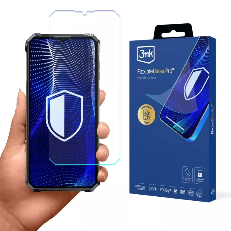 3MK PROTECTION Oukitel WP38 - Pellicola protettiva in vetro ibrido 3mk FlexibleGlass Pro