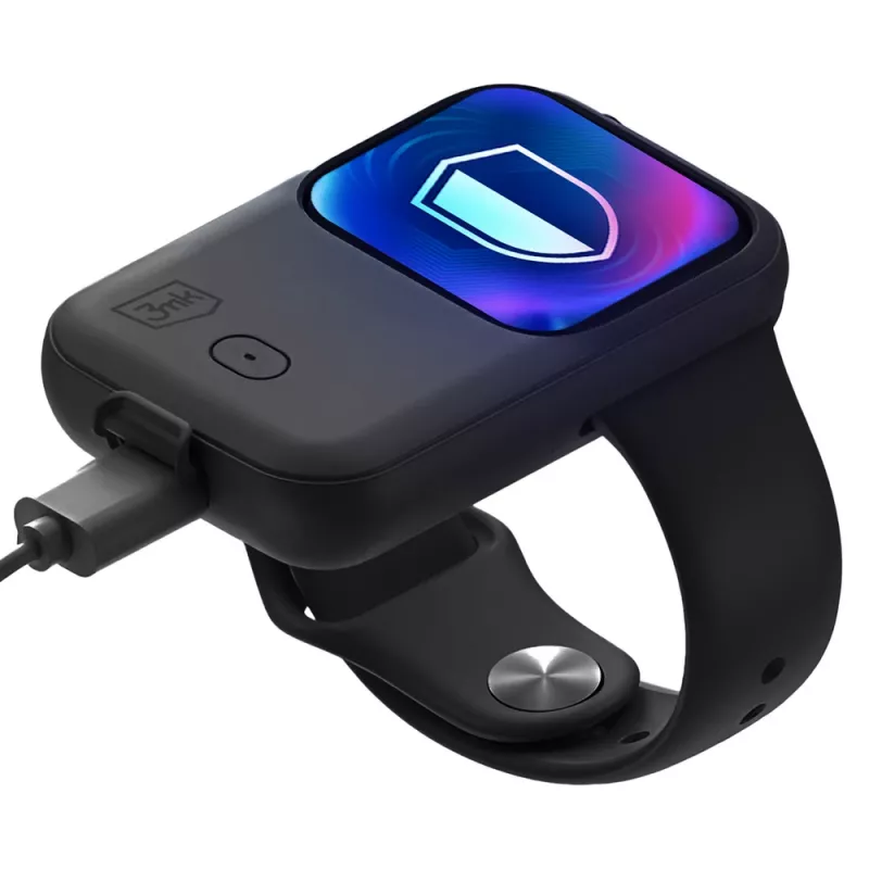 3mk Endurance Powerbank Case per Apple Watch 44 mm/45 mm 2,5 W 1200 mAh USB-C nero