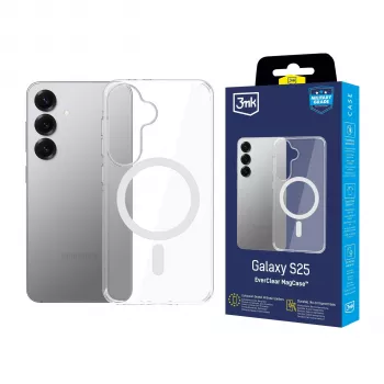 3MK EverClear MagCase per Samsung Galaxy S25 - trasparente