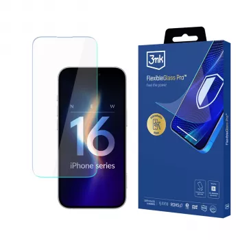 3MK FlexibleGlass Pro pellicola protettiva in vetro ibrido per Apple iPhone 16 Pro