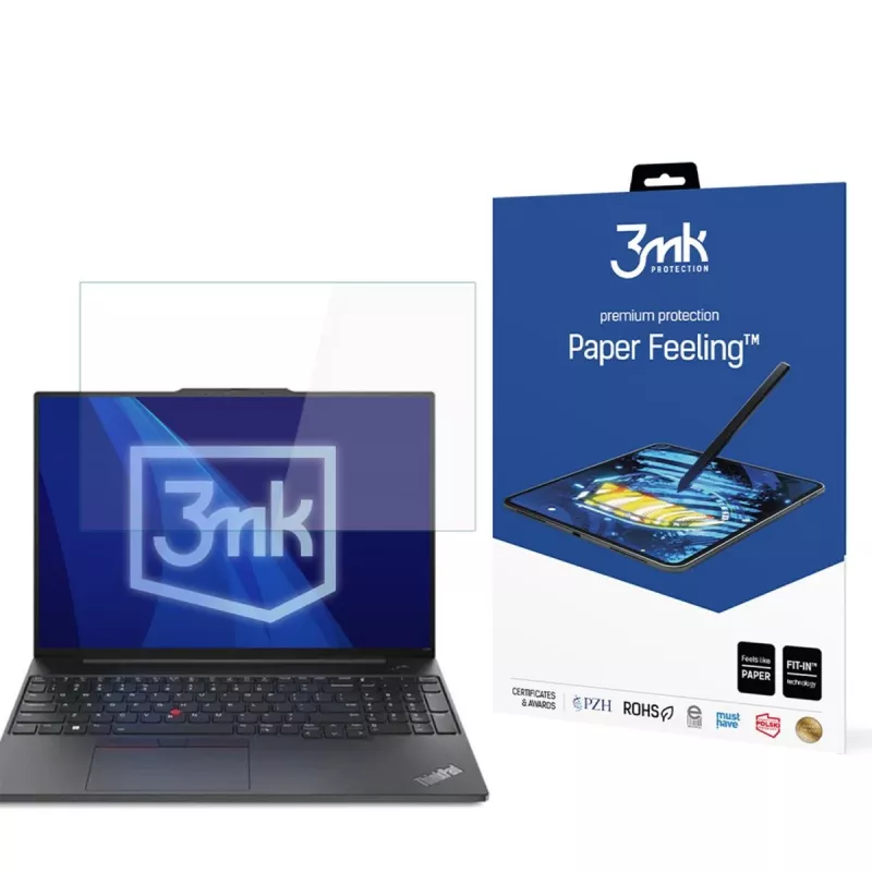 3MK PROTECTION Pellicola protettiva per display Paper Feeling 3mk per Lenovo ThinkPad E16 (Gen 1 / 2) - fino a 17