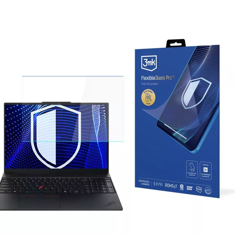3MK PROTECTION Pellicola protettiva per display in vetro ibrido FlexibleGlass Pro per Lenovo ThinkPad E14 Gen 5/6/7 (14 inch)