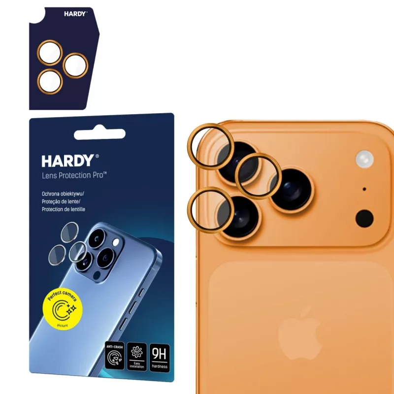 3MK HARDY Lens Protection Pro Orange per Apple iPhone 17 Pro / 17 Pro Max