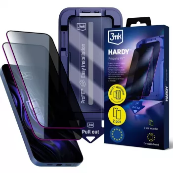 3MK PROTECTION Apple iPhone 14 Pro Max - 3mk Hardy Privzone 9H pellicola protettiva privacy in vetro temperato