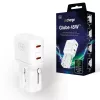 3mk incharge® Globe 45W™ 2C PD QC4+ PPS SCP AFC US/EU/AUS/UK bianco