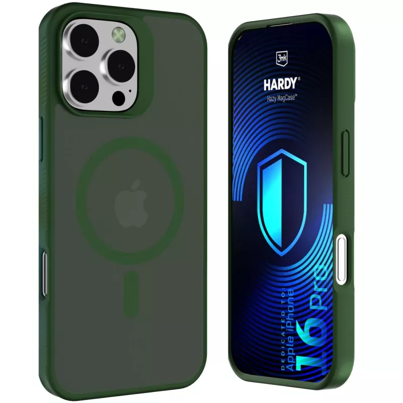 3MK PROTECTION Apple iPhone 16 Pro - 3mk Hardy Hazy MagCase verde