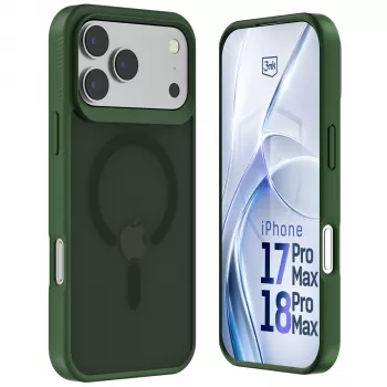 3MK PROTECTION Apple iPhone 17 Pro Max Hardy Hazy MagCase verde