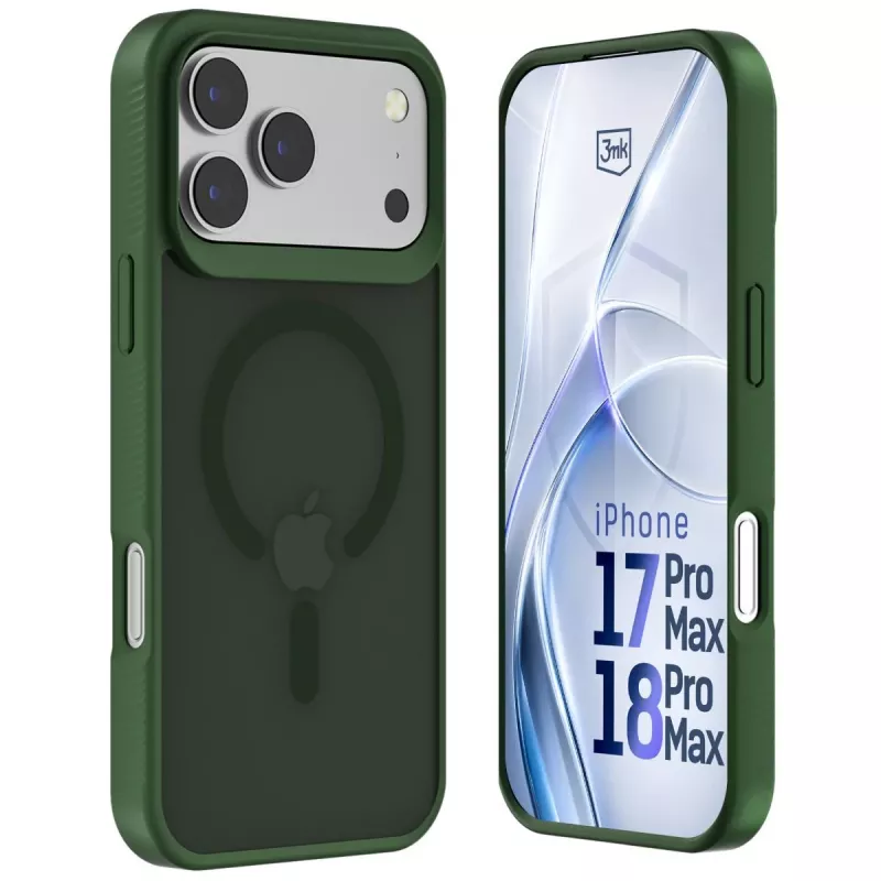 3MK PROTECTION Apple iPhone 17 Pro Max Hardy Hazy MagCase verde