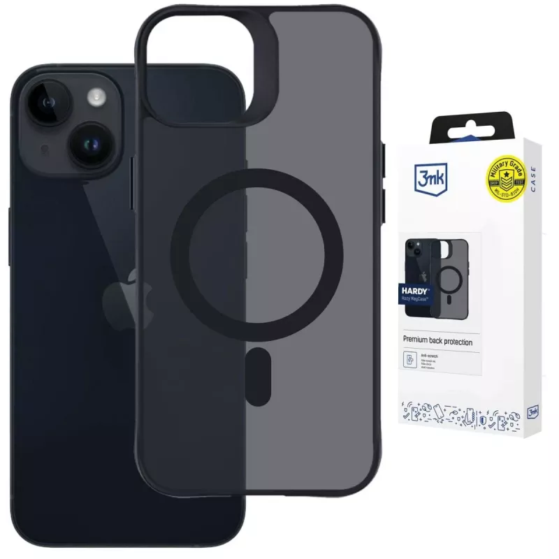 3MK PROTECTION Apple iPhone 13/14 Hardy Hazy MagCase nero