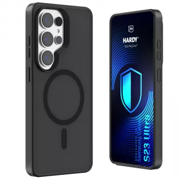 3MK PROTECTION Samsung Galaxy S23 Ultra - 3mk Hardy Hazy MagCase nero