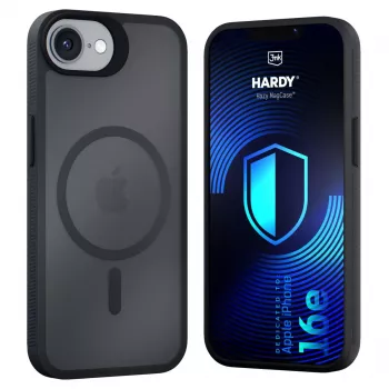 3MK PROTECTION Apple iPhone 16E/ iPhone 17E - 3mk Hardy Hazy MagCase nero