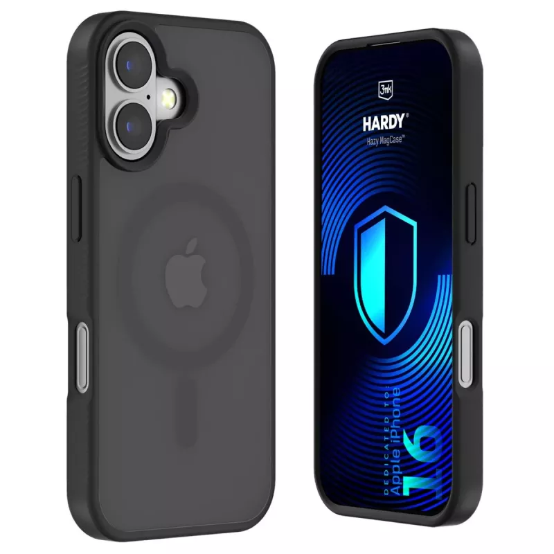 3MK PROTECTION Apple iPhone 16 - 3mk Hardy Hazy MagCase nero