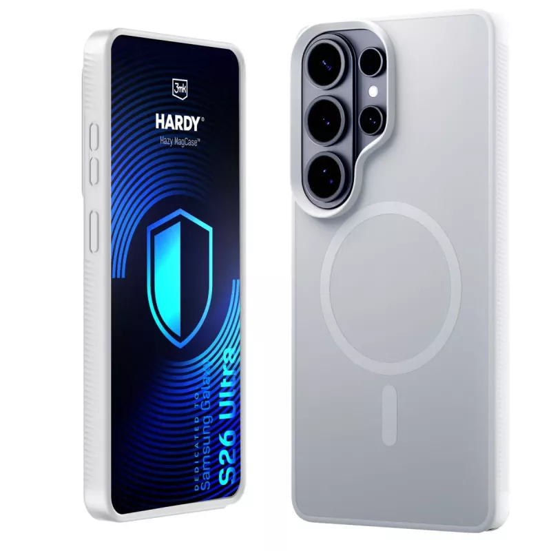 3MK PROTECTION Samsung Galaxy S26 Ultra - 3mk Hardy Hazy MagCase bianco