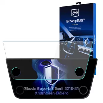 3MK PROTECTION Skoda Superb III 2015-2024 Amundsen-Bolero TechWrap pellicola protettiva opaca per display centrale