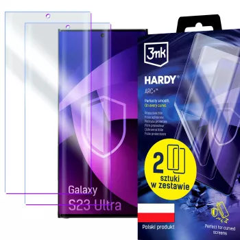 3MK PROTECTION Samsung Galaxy S23 Ultra - 3mk Hardy ARC+ pellicola protettiva (confezione da 2)