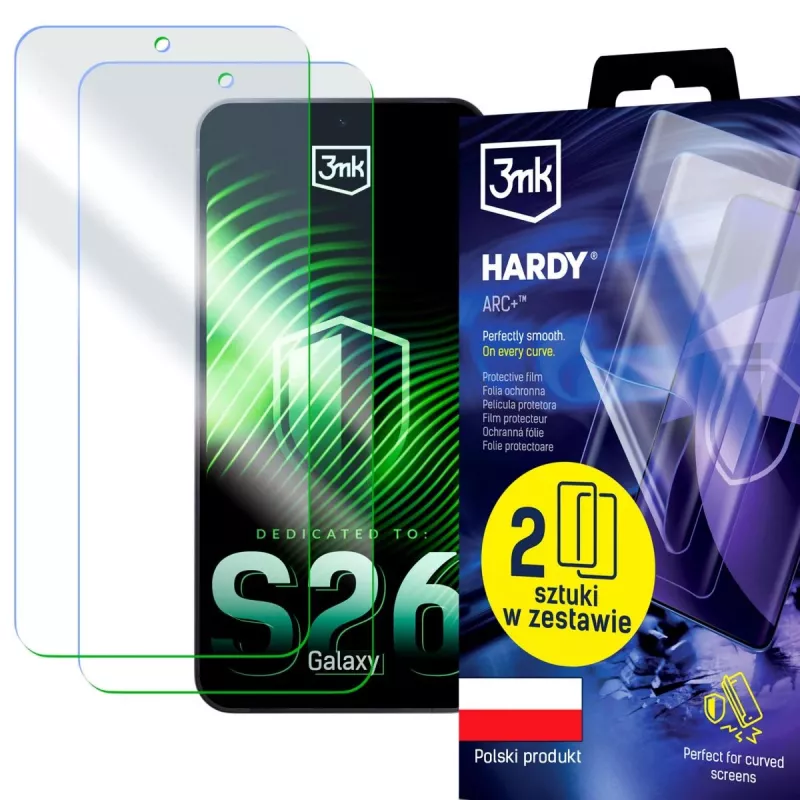 3MK PROTECTION Samsung Galaxy S26 - 3mk Hardy ARC+ pellicola protettiva (confezione da 2)