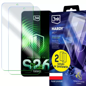 3MK PROTECTION Samsung Galaxy S26+ - 3mk Hardy ARC+ pellicola protettiva (confezione da 2)