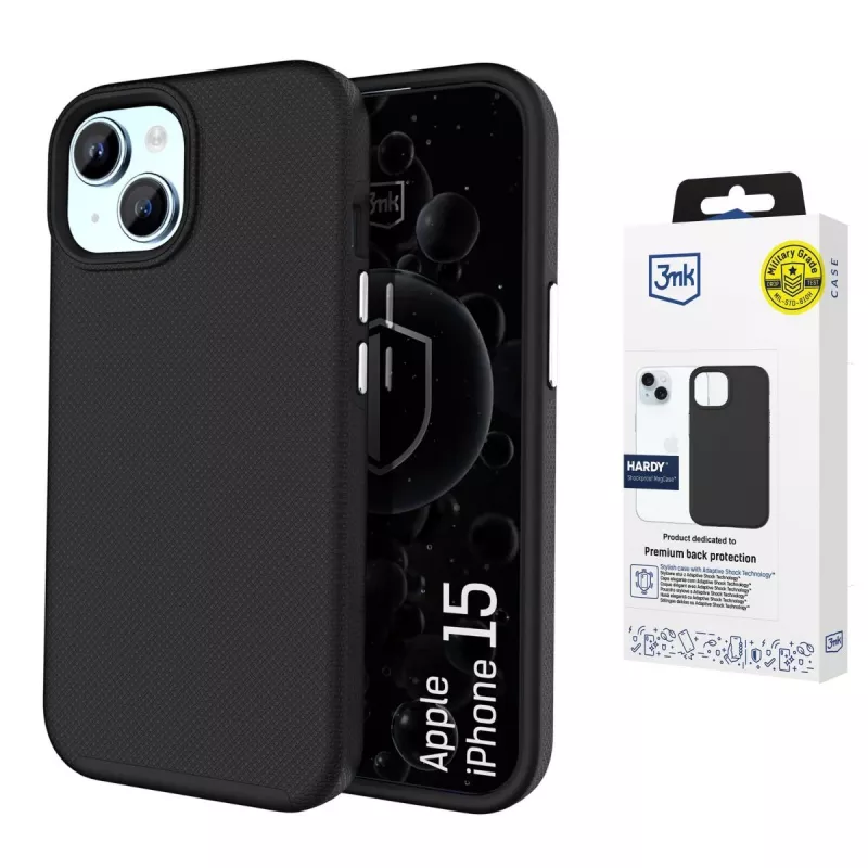 3MK PROTECTION Apple iPhone 15 Hardy Shockproof MagCase cover posteriore trasparente