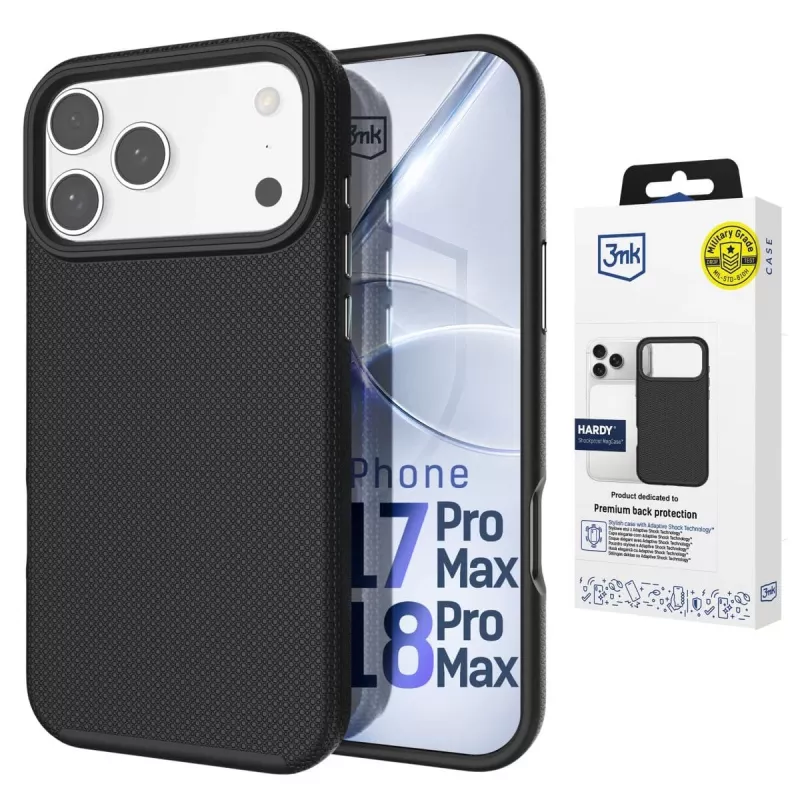 3MK PROTECTION Apple iPhone 17 Pro Max Hardy Shockproof MagCase cover posteriore trasparente