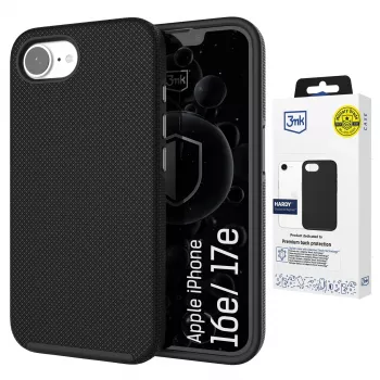 Apple iPhone 16E/ iPhone 17E - 3mk Hardy Shockproof MagCase, trasparente