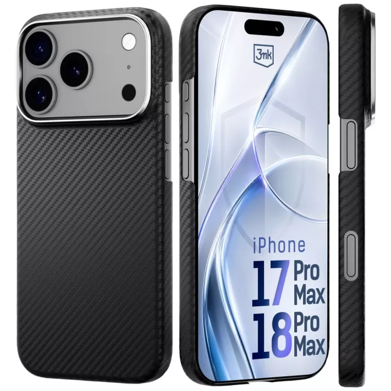 3MK PROTECTION Apple iPhone 17 Pro Max Hardy Aramid MagCase - nero