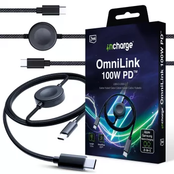3MK PROTECTION Cavo 3mk incharge® OmniLink 100W PD nero 1,5m USB-C a USB-C