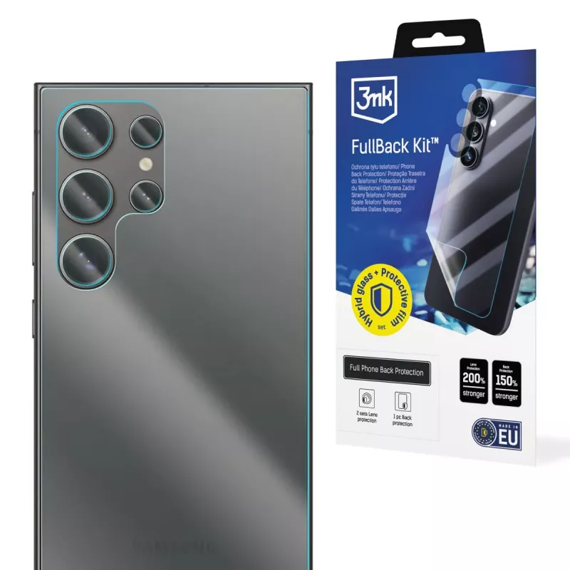 3MK PROTECTION Samsung Galaxy S24 Ultra FullBack Kit - pellicola protettiva per retro, lati e fotocamera