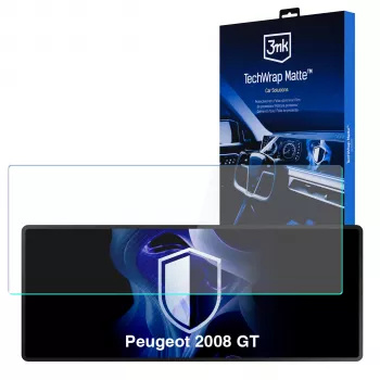 3MK PROTECTION Pellicola protettiva opaca TechWrap per Peugeot 2008 GT (2020+) - antiriflesso, autorigenerante, 0,2 mm