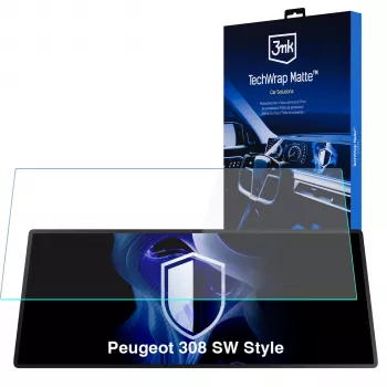 3MK PROTECTION Peugeot 308 SW Style - Pellicola protettiva opaca per display centrale 3mk TechWrap