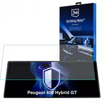 3MK PROTECTION Peugeot 408 Hybrid GT - Pellicola protettiva opaca per display centrale 3mk TechWrap