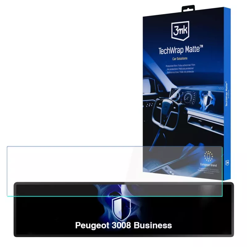 3MK PROTECTION Peugeot 3008 Business - Pellicola protettiva opaca per display centrale 3mk TechWrap