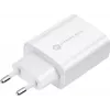 FORCELL F-ENERGY TFK-TC-25WPD caricatore da parete USB-C 25W PD QC 3.0 con cavo USB-C a USB-C 3A bianco