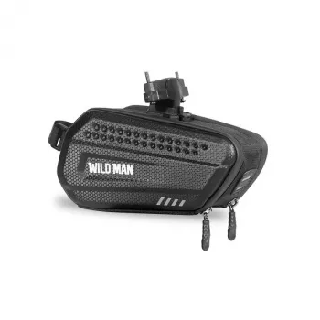 WILDMAN Under Saddle Bag L ES7 1.2L borsa sottosella per bicicletta nero