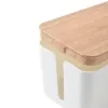 MOZOS KBO-LW-WOOD scatola in bambù per gestione cavi per ciabatte, legno naturale