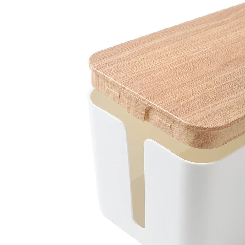 MOZOS KBO-LW-WOOD scatola in bambù per gestione cavi per ciabatte, legno naturale