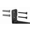 MOZOS SWM2 Supporto a parete per soundbar – nero, acciaio, portata 15 kg