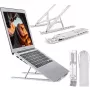 MOZOS N3 SV Supporto ergonomico per laptop in alluminio per laptop da 10-17,3 pollici, argento