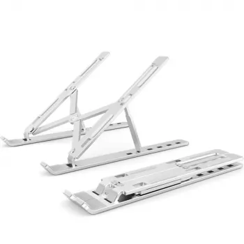 MOZOS N3 SV Supporto ergonomico per laptop in alluminio per laptop da 10-17,3 pollici, argento