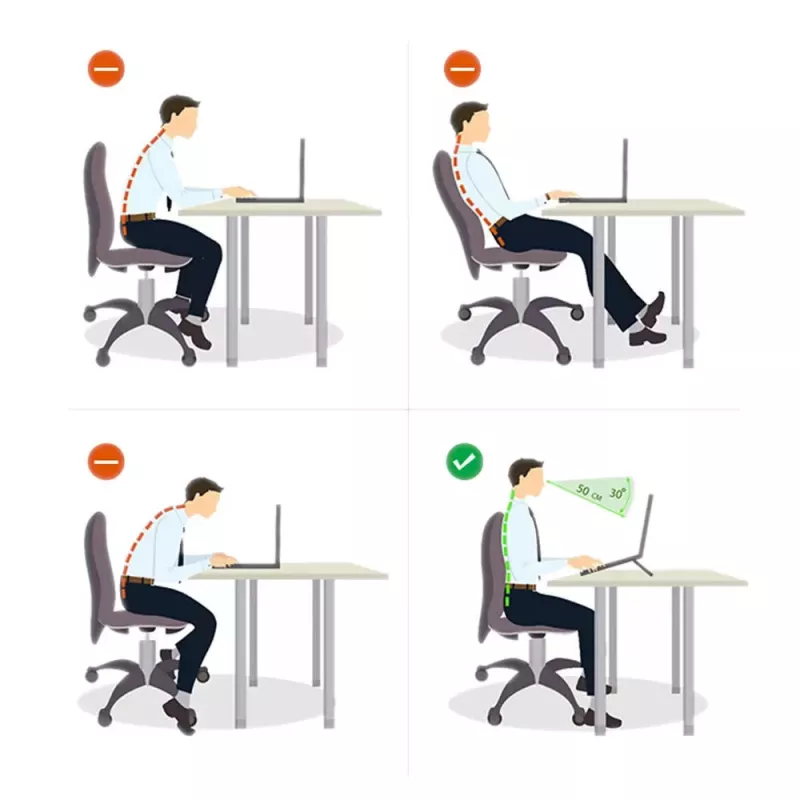 MOZOS N3 SV Supporto ergonomico per laptop in alluminio per laptop da 10-17,3 pollici, argento