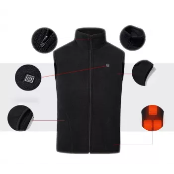 MOZOS HV3 Gilet elettrico riscaldato unisex XL