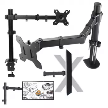 MOZOS MS02 Supporto da tavolo per monitor 10-29 pollici nero