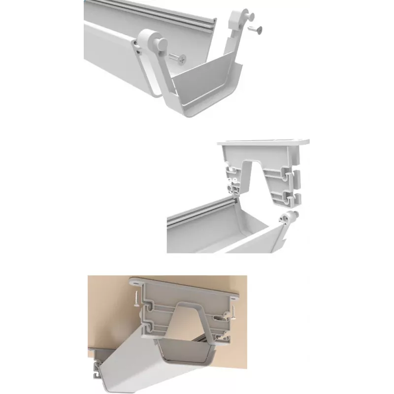 MOZOS CT550WH Canalina per gestione cavi sotto la scrivania 550 mm bianca