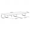 MOZOS DUAL RISER S Rialzo per due monitor