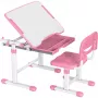 MOZOS DC-SET Set scrivania e sedia regolabili rosa