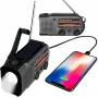 MOZOS ER-01 Radio AM/FM solare con dinamo 5000 mAh