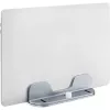 MOZOS H1 Supporto universale per laptop e tablet, regolabile in altezza e inclinazione, pieghevole, lega di alluminio, argento, incl. custodia