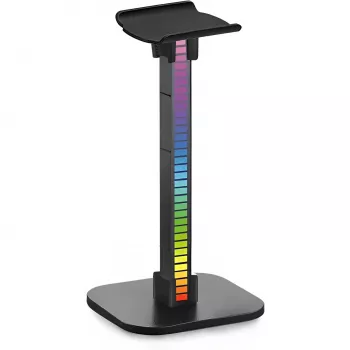 MOZOS D11 supporto cuffie RGB LED con hub USB e ingresso audio