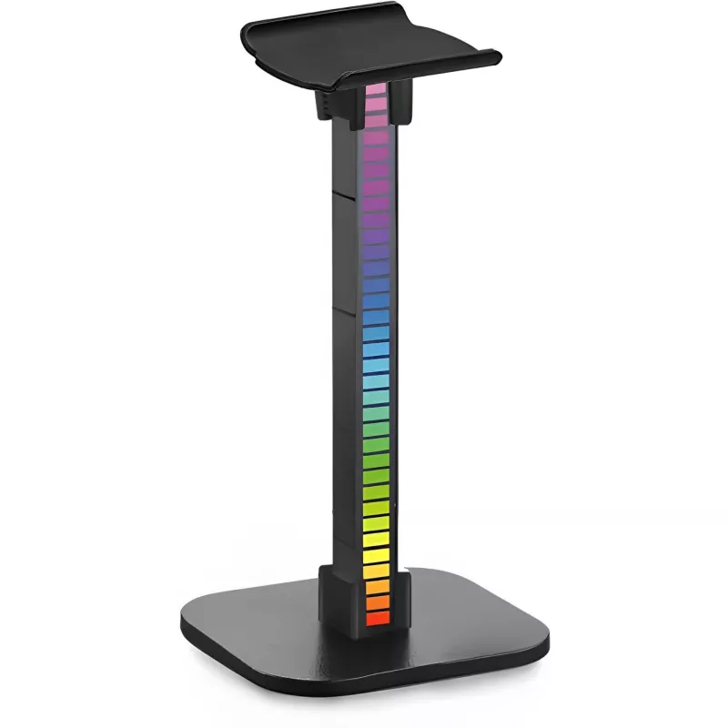 MOZOS D11 supporto cuffie RGB LED con hub USB e ingresso audio