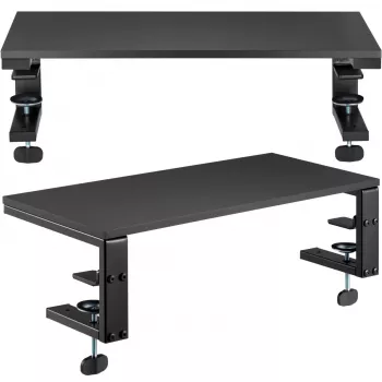 MOZOS Ergo Clamp Riser supporto monitor e laptop con morsetto nero 600x260mm
